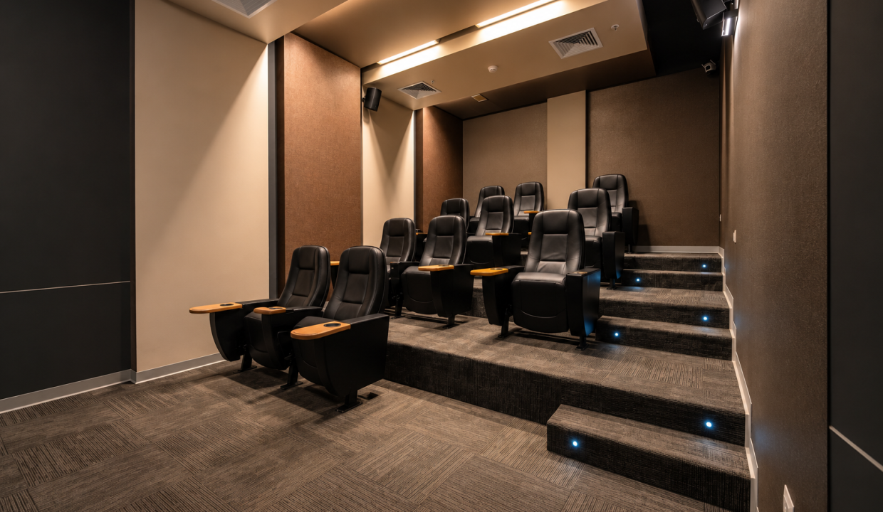 Sala de cine para adultos del Condominio Magna Haus
